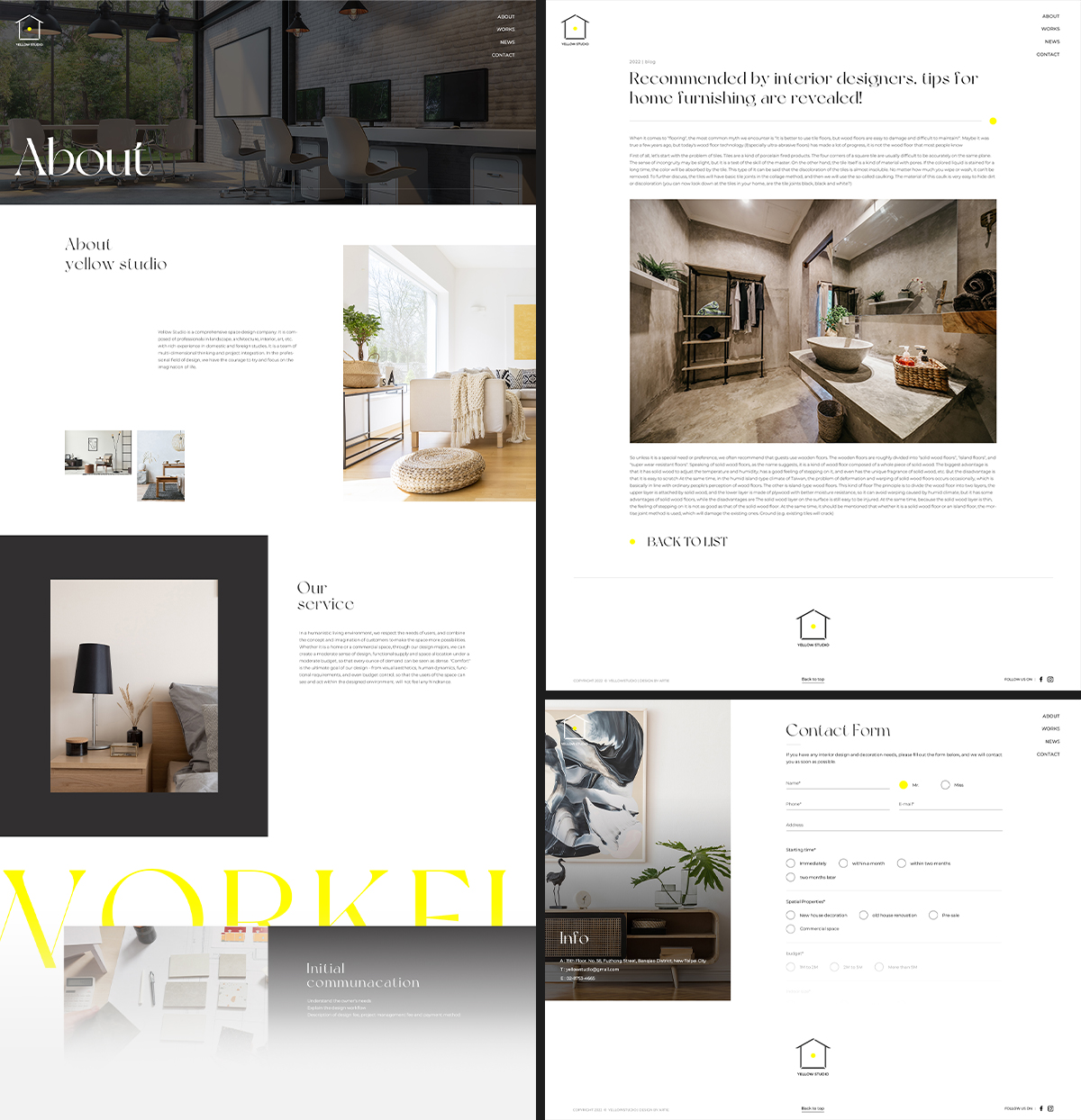 亞惿_Yellow Studio - 模組網站